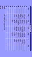 School Timetable Cartaz