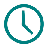 Working hours time card icon