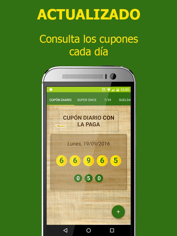 Cupon De La Once For Android Apk Download - aplicaciones para ganar robux loteria once comprobar