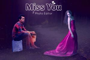Miss You Photo Editor Affiche