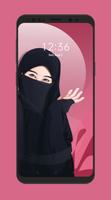 Love Hijab Muslimah Wallpaper Plakat