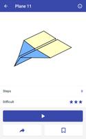 Avion en papier origami capture d'écran 2