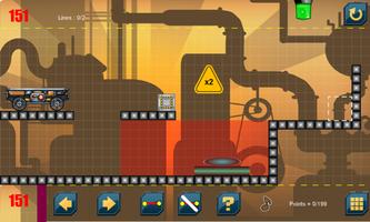 Physics Puzzles: Truck and Box Line Free Affiche