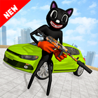 Scary Cartoon Cat 3D : Crime Hero Horror Escape ไอคอน