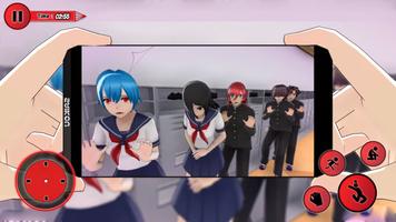 Anime School Girl Life : Japanese School скриншот 3