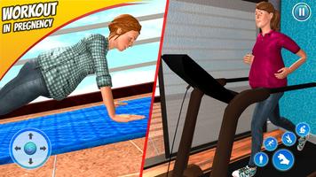 Pregnant Mom Simulator : Virtual Pregnancy Game 3D imagem de tela 1