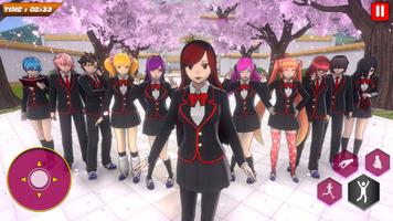 Anime Girl 3D: Japanese High School Life Simulator 海报