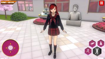 Anime Girl 3D: Japanese High School Life Simulator 截图 1