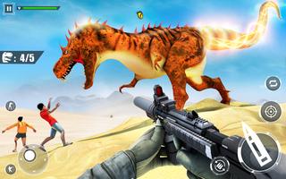 برنامه‌نما Dino Hunting Gun Games Offline عکس از صفحه