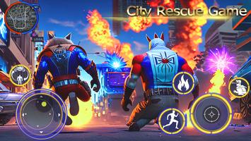 Raccoon Hero: Spider Battle تصوير الشاشة 2