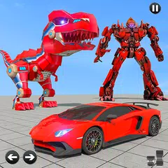 Скачать Dino Robot Car Game: Flying Car Robot Games APK