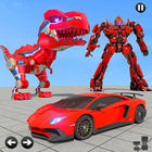 Dino Robot Car Game أيقونة