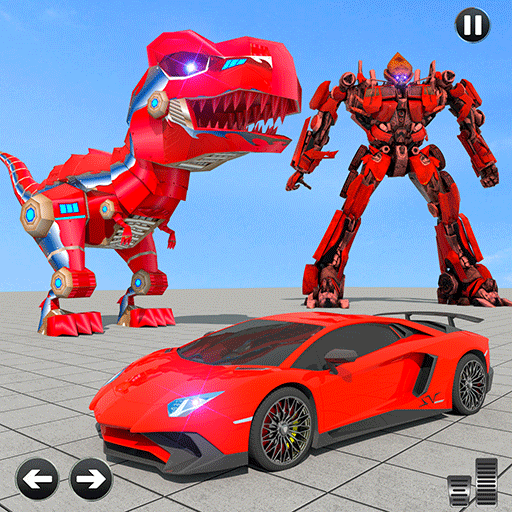 Dino Robot Car Game: Flying Car Robot Games