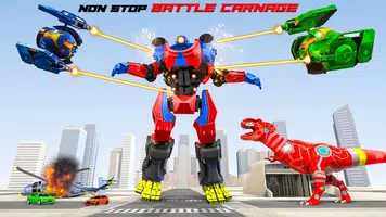 Army Dino Robot Car Games 3D скриншот 6