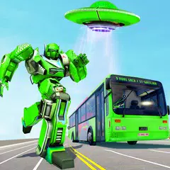 Descargar XAPK de Flying Limo Robot Car Game