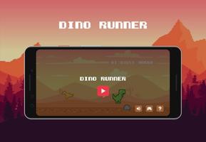 Dino - desert runner Affiche