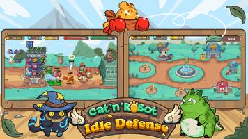 CatTower Idle TD: Battle arena syot layar 1