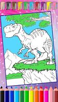 Coloration dinosaure Affiche