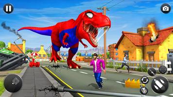 Angry Dino City Rampage Games скриншот 1