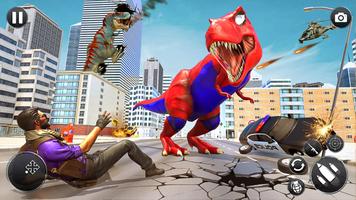 Angry Dino City Rampage Games скриншот 2
