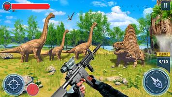 Dinosaure Chasse Jeu 3d Affiche