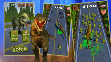 Dinosaur VS Zombie постер