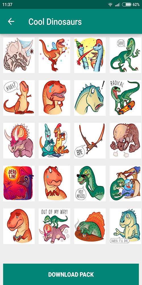 Cute Dinosaur Emoji WAStickerApp for WhatsApp for Android - APK Download
