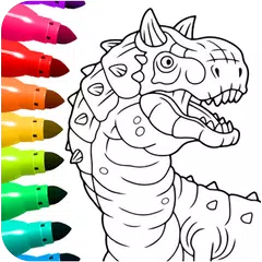 Dinosaur Coloring Book Glitter XAPK Herunterladen