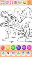 Dinosaur Coloring Book الملصق