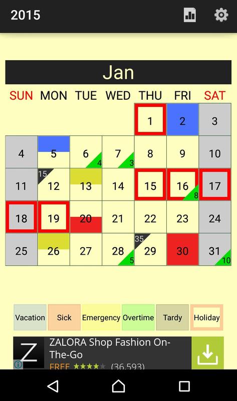 attendance planner for android