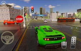 City Car Driver Academy Sim 3D capture d'écran 2