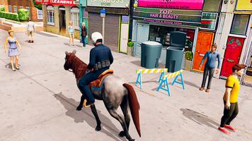 Horse Chase Jeu de police Affiche