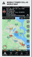 Network Cell World Map, Wi-Fi Towers. Speed Test plakat