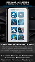 GPS PRO TOOLS 8 IN ONE MAPS & NAVIGATION plakat