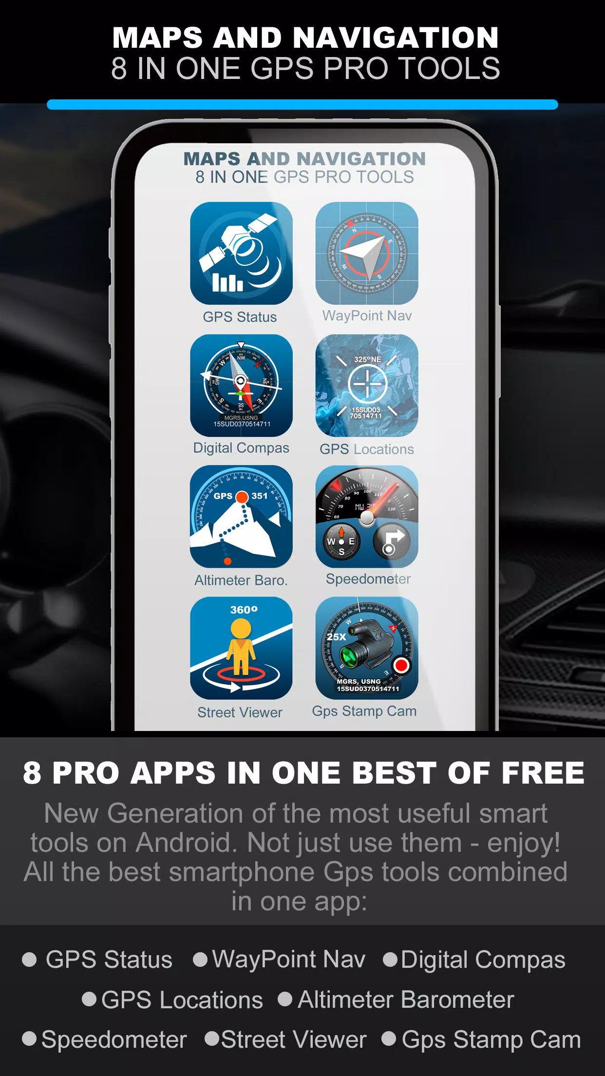 GPS PRO TOOLS 8 IN ONE MAPS & NAVIGATION APK for Android Download