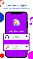 Couleur Disco Lights - Lumières clignotantes Dance Affiche