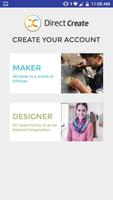 Direct Create Maker & Designer collaboration App Affiche