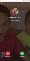 Fake Video Call From Mikeltube تصوير الشاشة 1