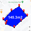 土地面積測量–地圖計算距離 圖標