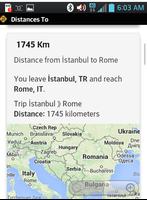 برنامه‌نما Distances To عکس از صفحه