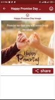 Happy Promise Day Photo Images GIF Card Messages capture d'écran 1