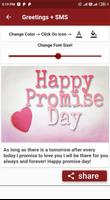 Happy Promise Day Photo Images GIF Card Messages capture d'écran 3