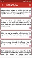 US Independence Day Images Messages Greetings capture d'écran 3