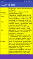 All Html Tags List ภาพหน้าจอ 1