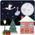 Christmas Stork - Holiday gift delivery