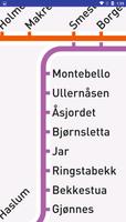 Norway Oslo metro tog kart capture d'écran 1