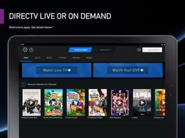 DIRECTV on the Go for Tablets ภาพหน้าจอ 1