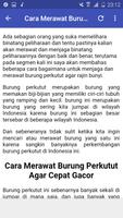 Perkutut Manggung Super capture d'écran 3