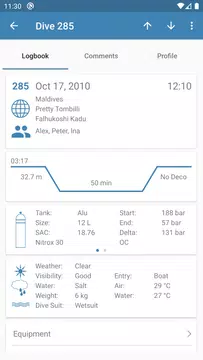 Screenshot 3 for Diving Log