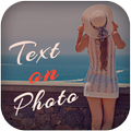Text on photo - photo pe status likhe